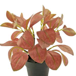 Kunstplant Rohdea 28 cm rood
