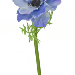 Kunstbloem Anemone Deluxe 43 cm licht blauw