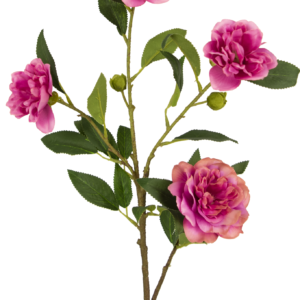 Kunstbloem Cammellia 80 cm roze
