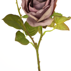 Kunstroos Deluxe 45 cm paars