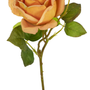 Kunstroos Deluxe 45 cm perzik/roze