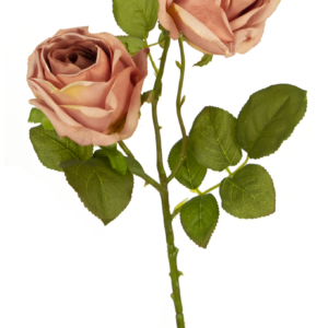 Kunstroos Deluxe 55 cm roze