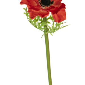 Kunstbloem Anemone Deluxe 43 cm rood