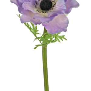 Kunstbloem Anemone Deluxe 43 cm paars
