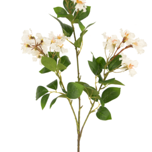 Kunstbloem Lagerstroemia 90 cm wit
