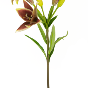 Kunstbloem Aziatische Lelie 66 cm oud roze