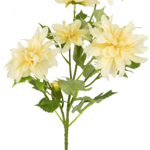 Kunstbloem Dahlia 60 cm crème