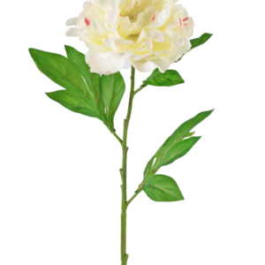 Kunstbloem Pioen 77 cm wit