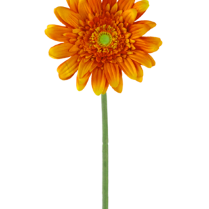 Kunstbloem Gerbera 53 cm oranje