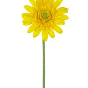 Kunstbloem Gerbera 53 cm geel