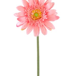 Kunstbloem Gerbera 53 cm roze
