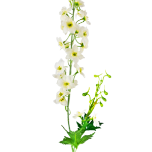 Kunstbloem Delphinium 79 cm wit