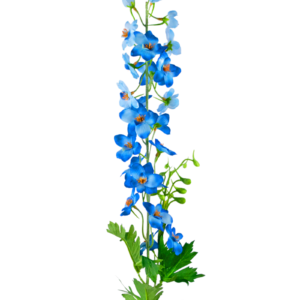 Kunstbloem Delphinium 79 cm blauw