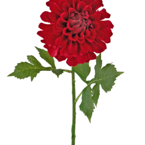 Kunstbloem Dahlia 50 cm rood