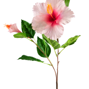 Kunstbloem Hibiscus 73 cm licht roze