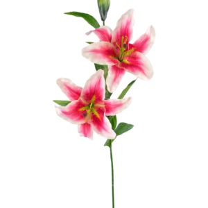Kunstbloem Lelie 85 cm roze