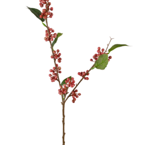 Kunsttak Berries 64 cm roze