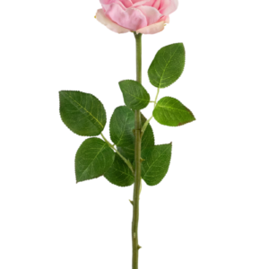 Kunstroos Real Touch 53 cm lichtroze